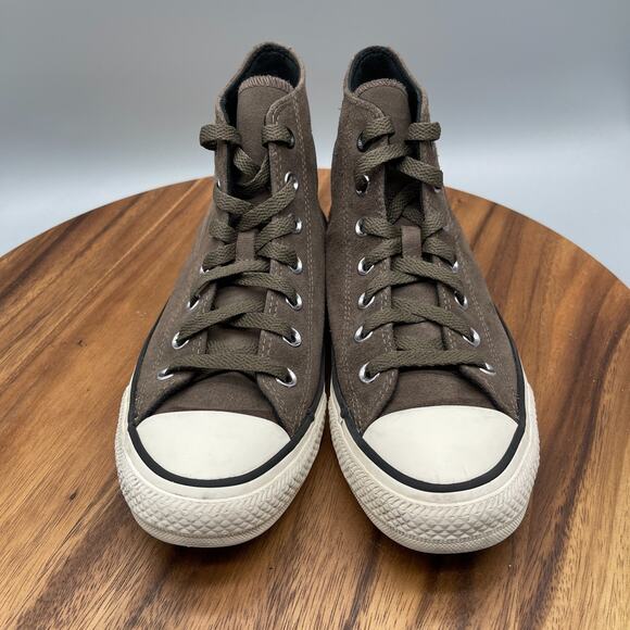 Converse Chuck Taylor CTAS Shoes Womens Size 8 Brown Suede Hi Tops Skate Casual - Picture 2 of 8
